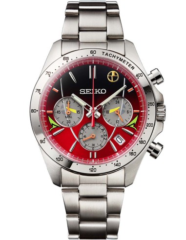 Seiko Evangelion Shinkansen 500 TYPE EVA-02 JDM Limited Edition hecho en Japón 39.8mm